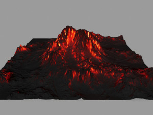 volcano Model 3D