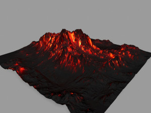volcano Model 3D