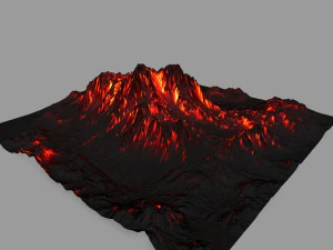 volcano 3D Model