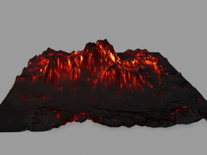 volcano Model 3D
