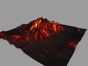 volcano 3D Model