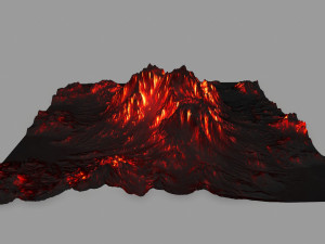 volcano Model 3D