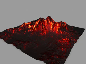 volcano 3D Model
