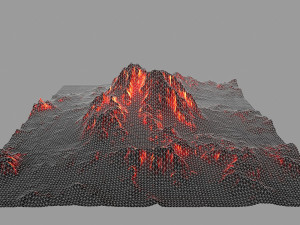 volcano Model 3D