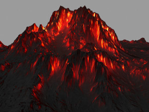 volcano Model 3D