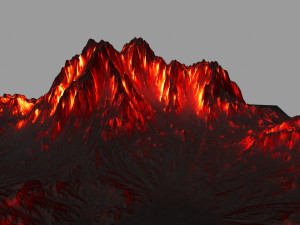volcano Model 3D