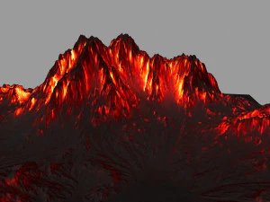 volcano 3D Model