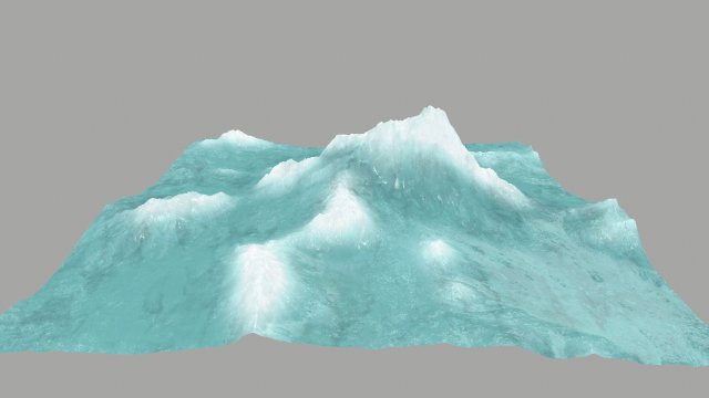 icemountain Model 3D .c4d .max .obj .3ds .fbx .stl .blend 