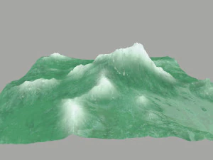 बर्फ़ का पहाड़ 3D मॉडल