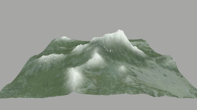 icemountain 3D Model .c4d .max .obj .3ds .fbx .stl .blend 
