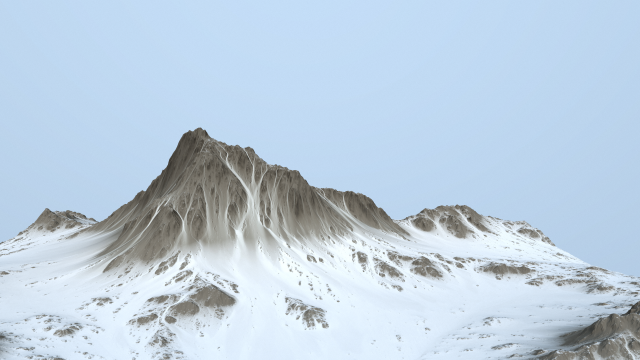 snowmountain 3D Modell .c4d .max .obj .3ds .fbx .stl .blend