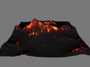 volcano Modello 3D