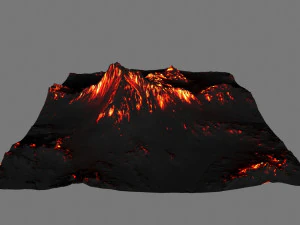 volcano 3D Model