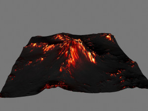 volcano Modello 3D