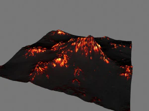 volcano 3D Model