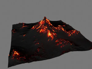 volcano 3D Model