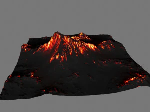 volcano 3D Model