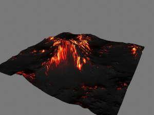 volcano 3D Model