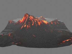 volcano 3D Model