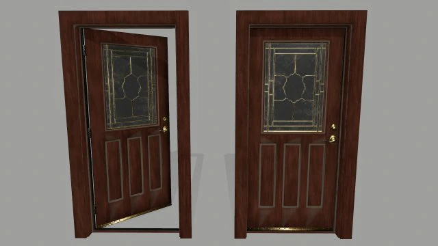 door 3D Model .c4d .max .obj .3ds .fbx .stl .blend 