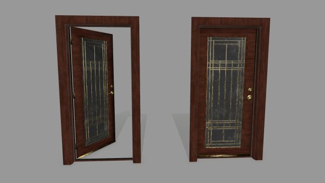 door 3D Модель .c4d .max .obj .3ds .fbx .stl .blend 