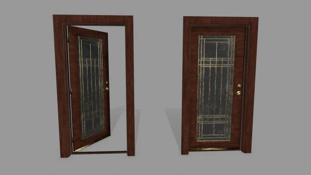 door 3D Model .c4d .max .obj .3ds .fbx .stl .blend 