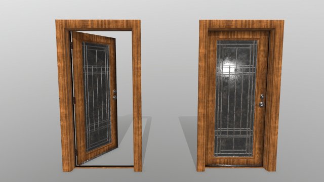 door 3D Модель .c4d .max .obj .3ds .fbx .stl .blend 