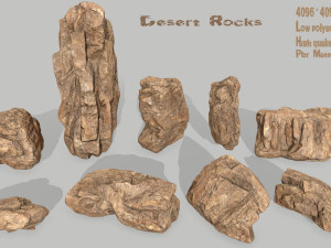 desert rocks 3D-Modell