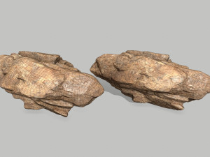 desert rocks 3D मॉडल