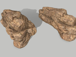 desert rocks 3D मॉडल