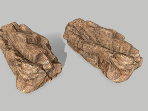 desert rocks 3D मॉडल