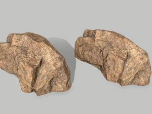 desert rocks 3D मॉडल