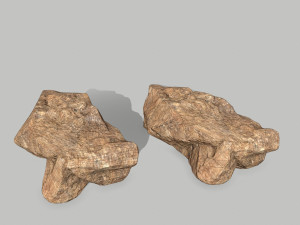 desert rocks 3D मॉडल