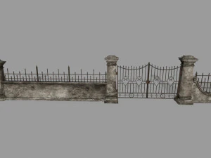 壁セット 3Dモデル