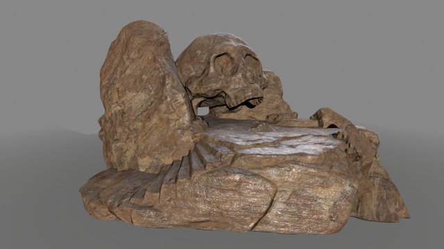 skullcave 3D 模型 .c4d .max .obj .3ds .fbx .stl .blend 