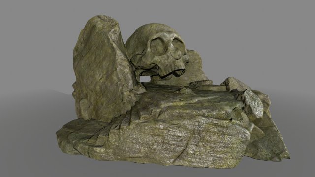 skullcave Model 3D .c4d .max .obj .3ds .fbx .stl .blend 