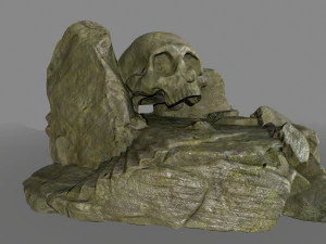 jaskinia czaszki Model 3D