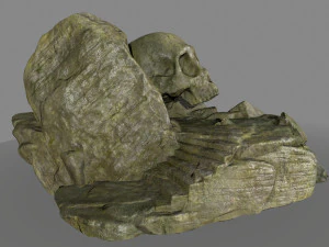 jaskinia czaszki Model 3D