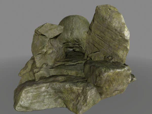 jaskinia czaszki Model 3D