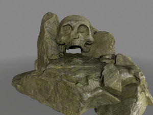 jaskinia czaszki Model 3D