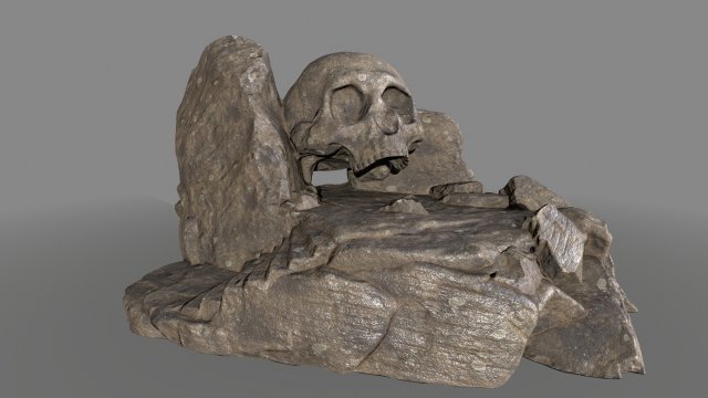skullcave 3D Model .c4d .max .obj .3ds .fbx .stl .blend 