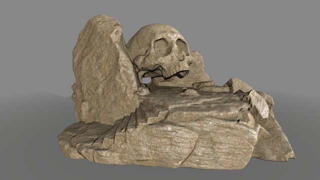 skullcave 3D Model .c4d .max .obj .3ds .fbx .stl .blend 