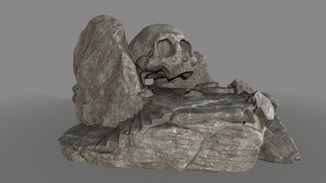 skullcave 3D Model .c4d .max .obj .3ds .fbx .stl .blend 