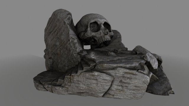 skullcave 3D Model .c4d .max .obj .3ds .fbx .stl .blend 