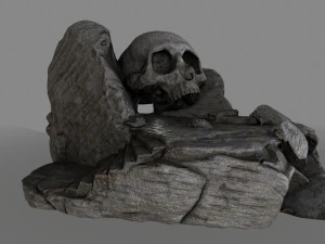 grotte du cr&acirc;ne Modèle 3D