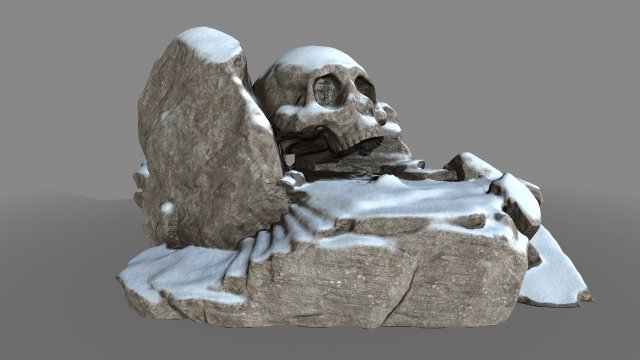 skullcave 3D Модель .c4d .max .obj .3ds .fbx .stl .blend