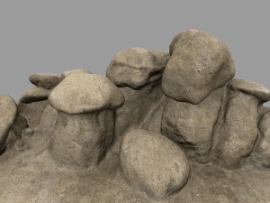 desert rocks Modèle 3D