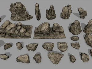 desert rocks 3D Model