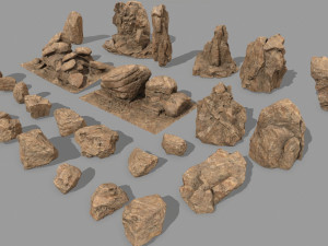 desert rock 3D Model