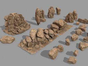 desert rock 3D Model